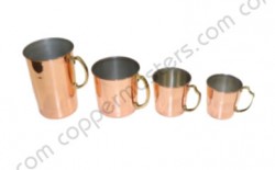 Copper Jug with Brass Handle