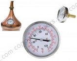 Termómetro Profissional para Alambique - Escala Celsius & Fahrenheit
